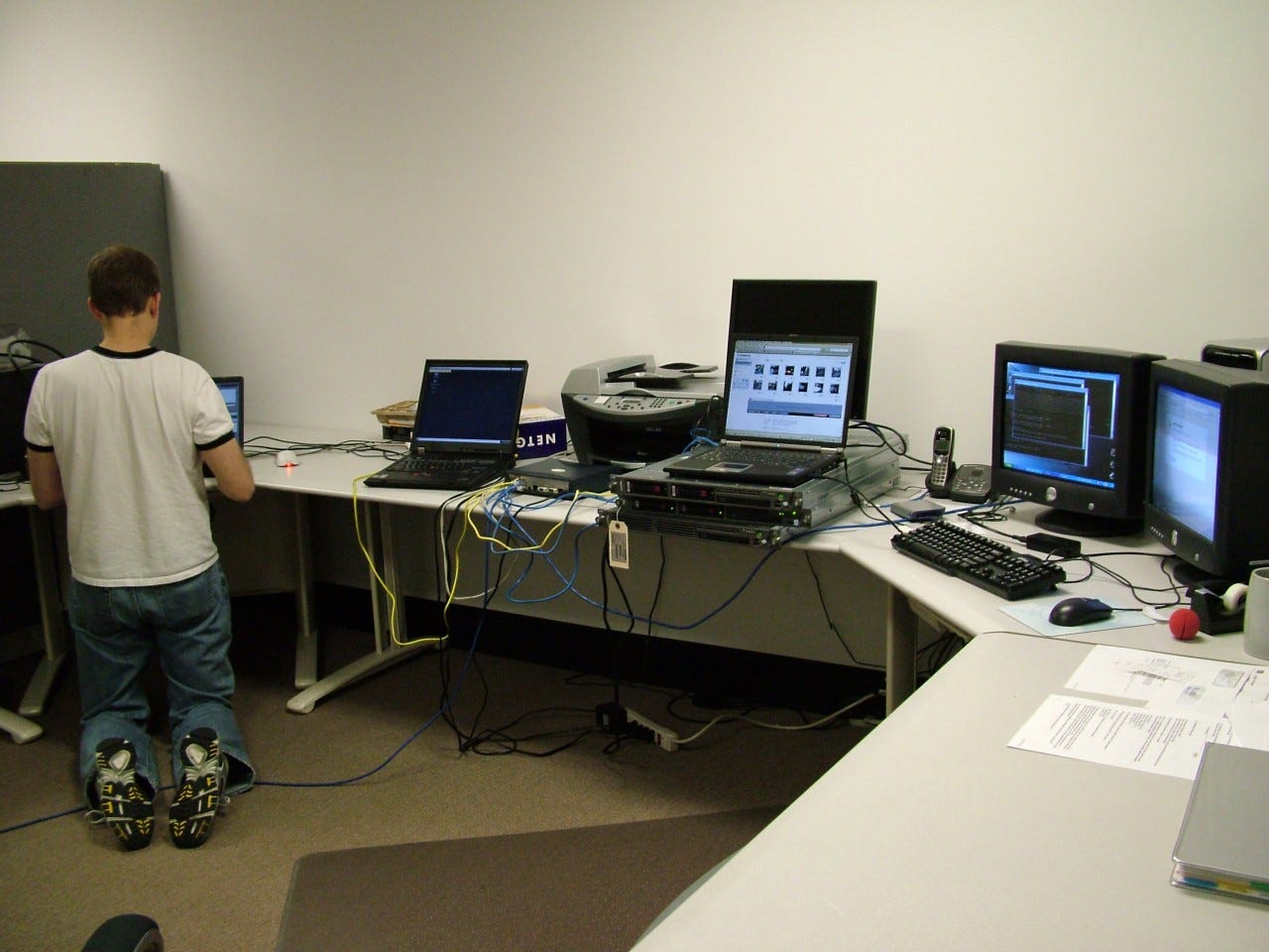 Back before AWS when you had to lease servers from HP and put them in a cabinet at Level3.